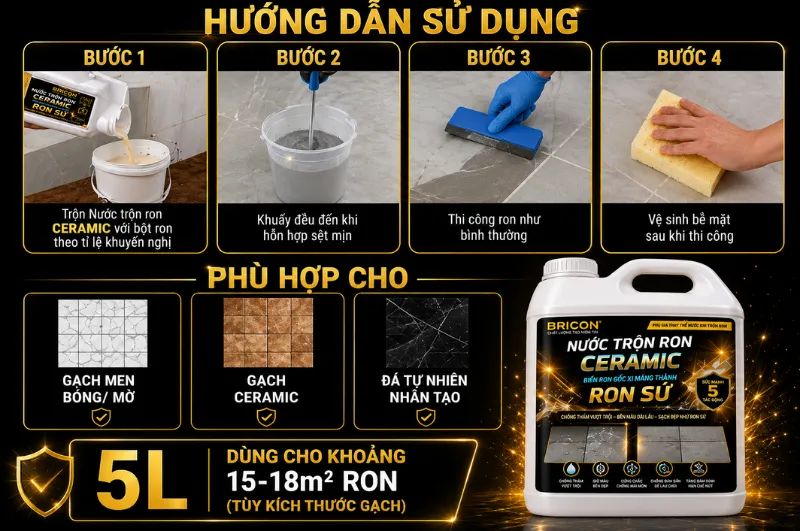 Nước Trộn Ron Ceramic Bricon