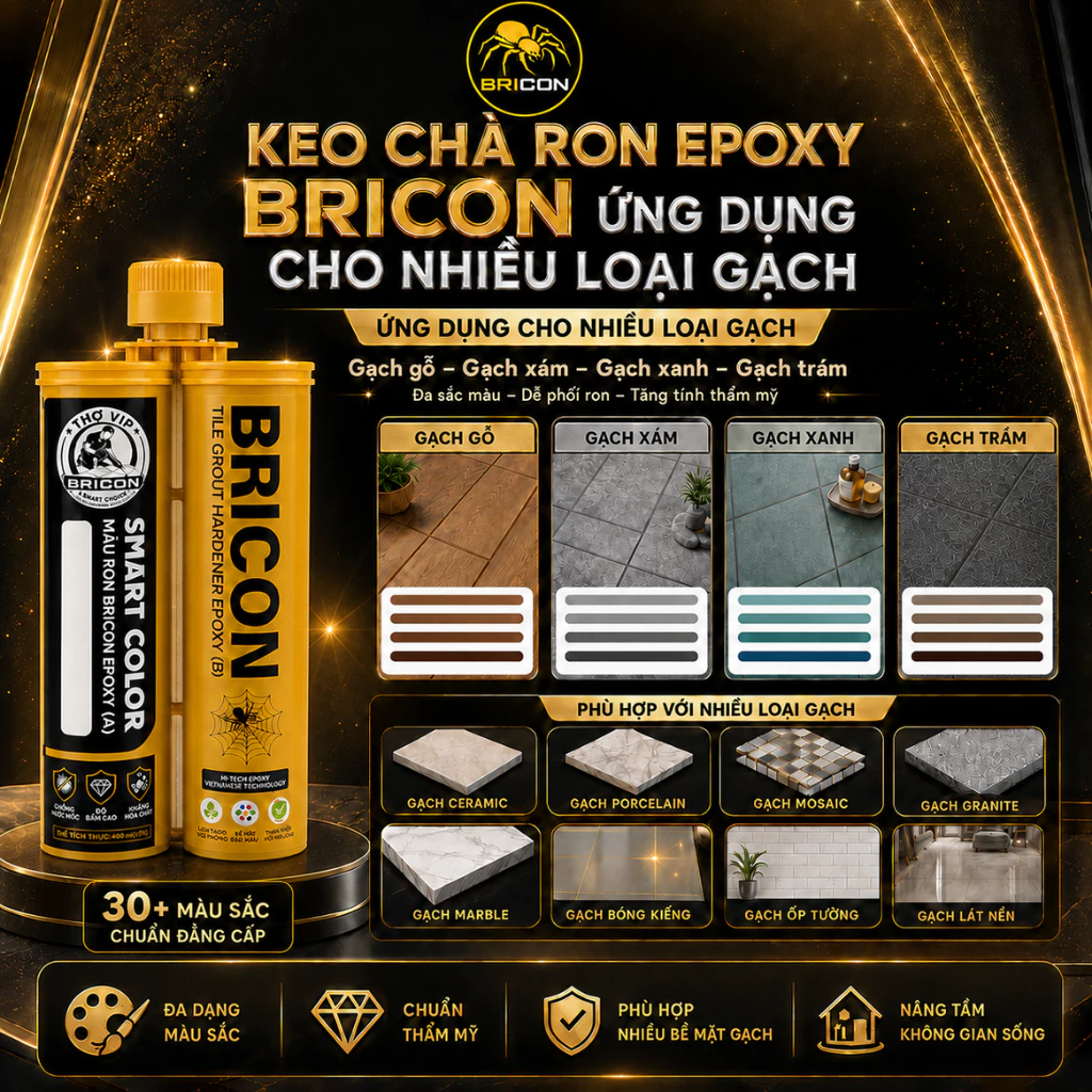 Keo Chà Ron Epoxy Bricon (2 thành phần)