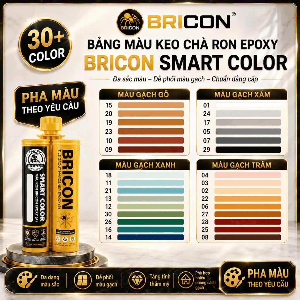 Keo Chà Ron Epoxy Bricon (2 thành phần)