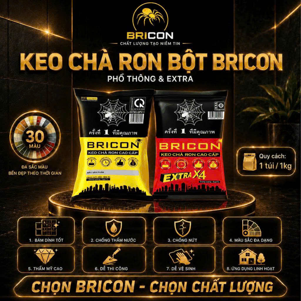 Keo Chà Ron Màu Bricon (Nội & Ngoại Thất)