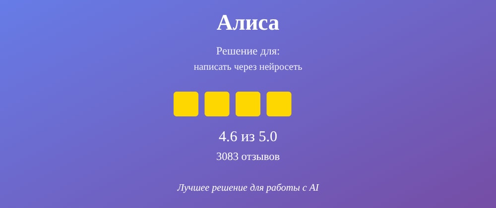 Cover image for Написать через нейросеть: 7 секретов Алиса, которые вы должны знать