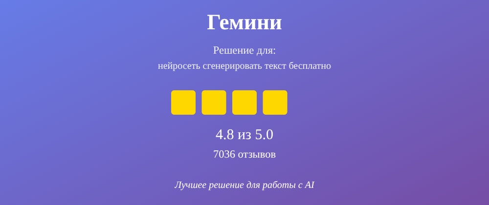 Cover image for Нейросеть сгенерировать текст бесплатно: 7 секретов Гемини, которые вы должны знать