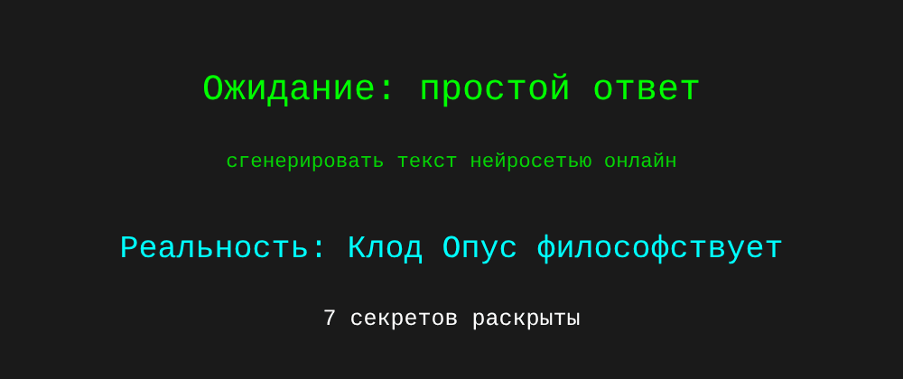 Cover image for Сгенерировать текст нейросетью онлайн: 7 секретов Клод Опус, которые вы должны знать