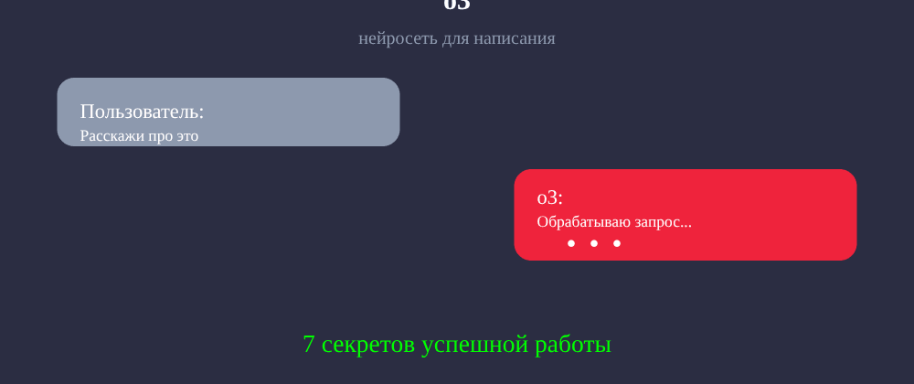 Cover image for Нейросеть для написания: 7 секретов o3, которые вы должны знать