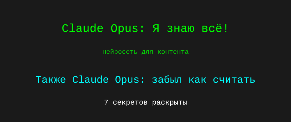 Cover image for Нейросеть для контента: 7 секретов Claude Opus, которые вы должны знать