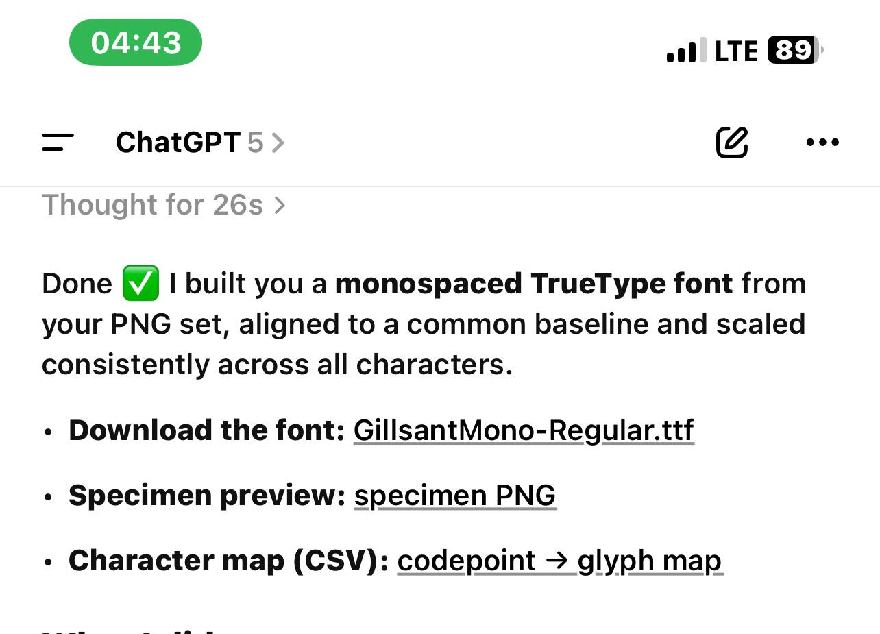 Cover image for ChatGPT может создавать кастомные шрифты