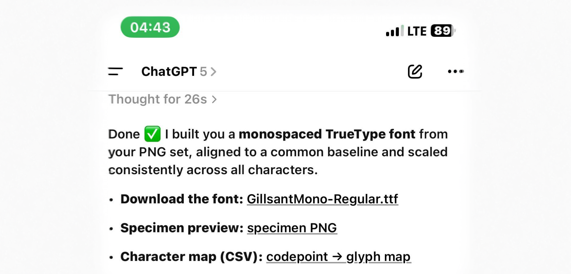 Cover image for ChatGPT может создавать кастомные шрифты