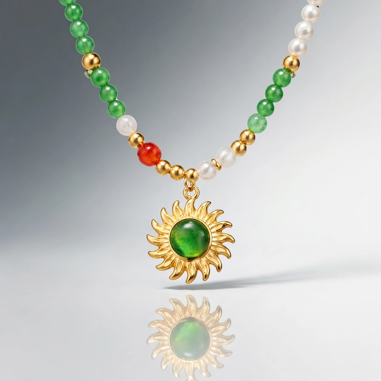 The Emerald Moon Necklace