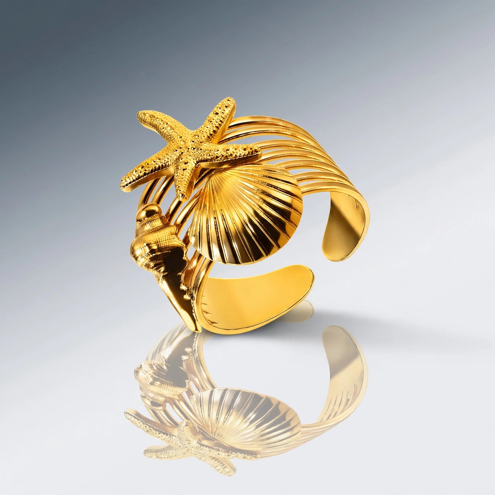 The Opulent Adjujstable Star & Shell
