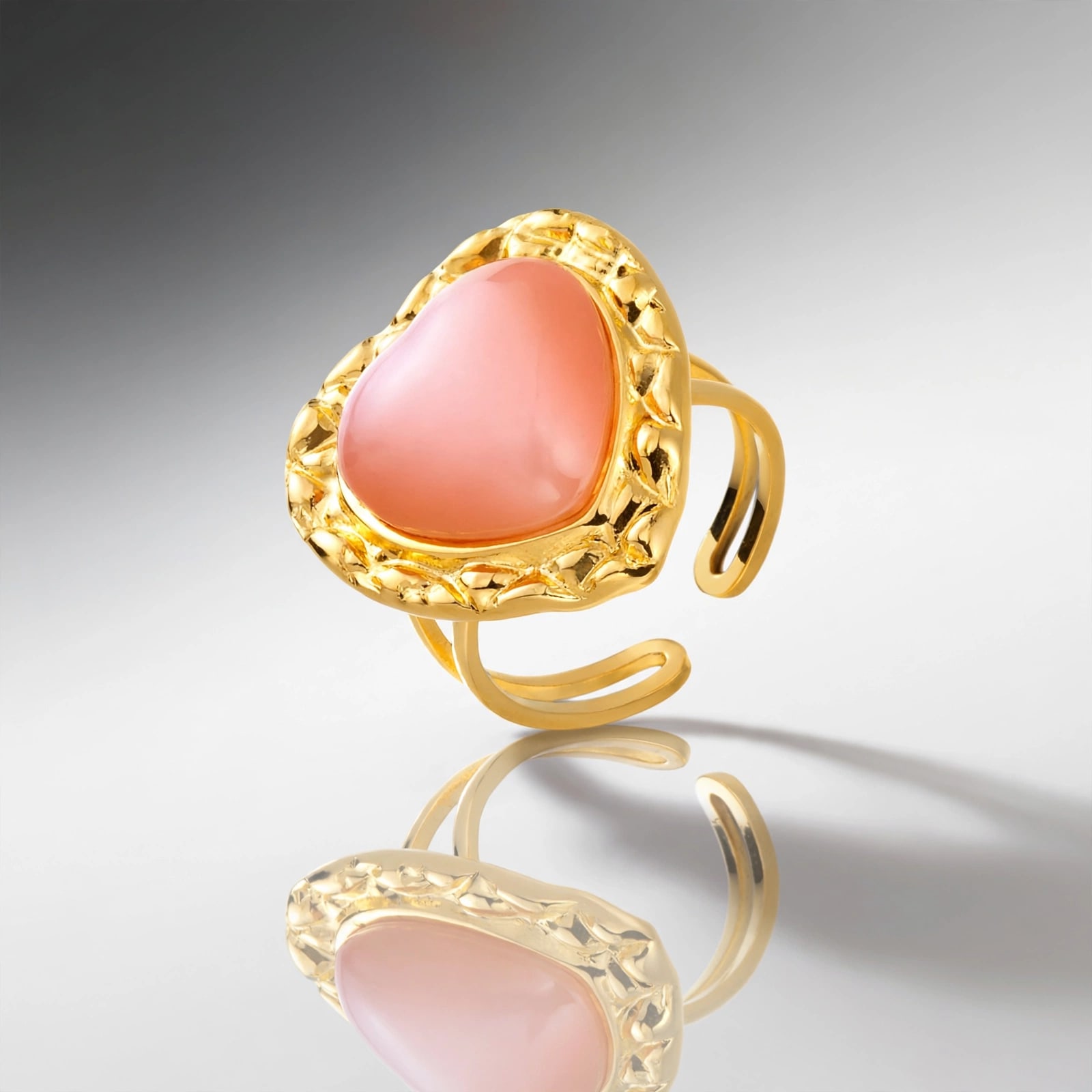 The Spring Coral Ring