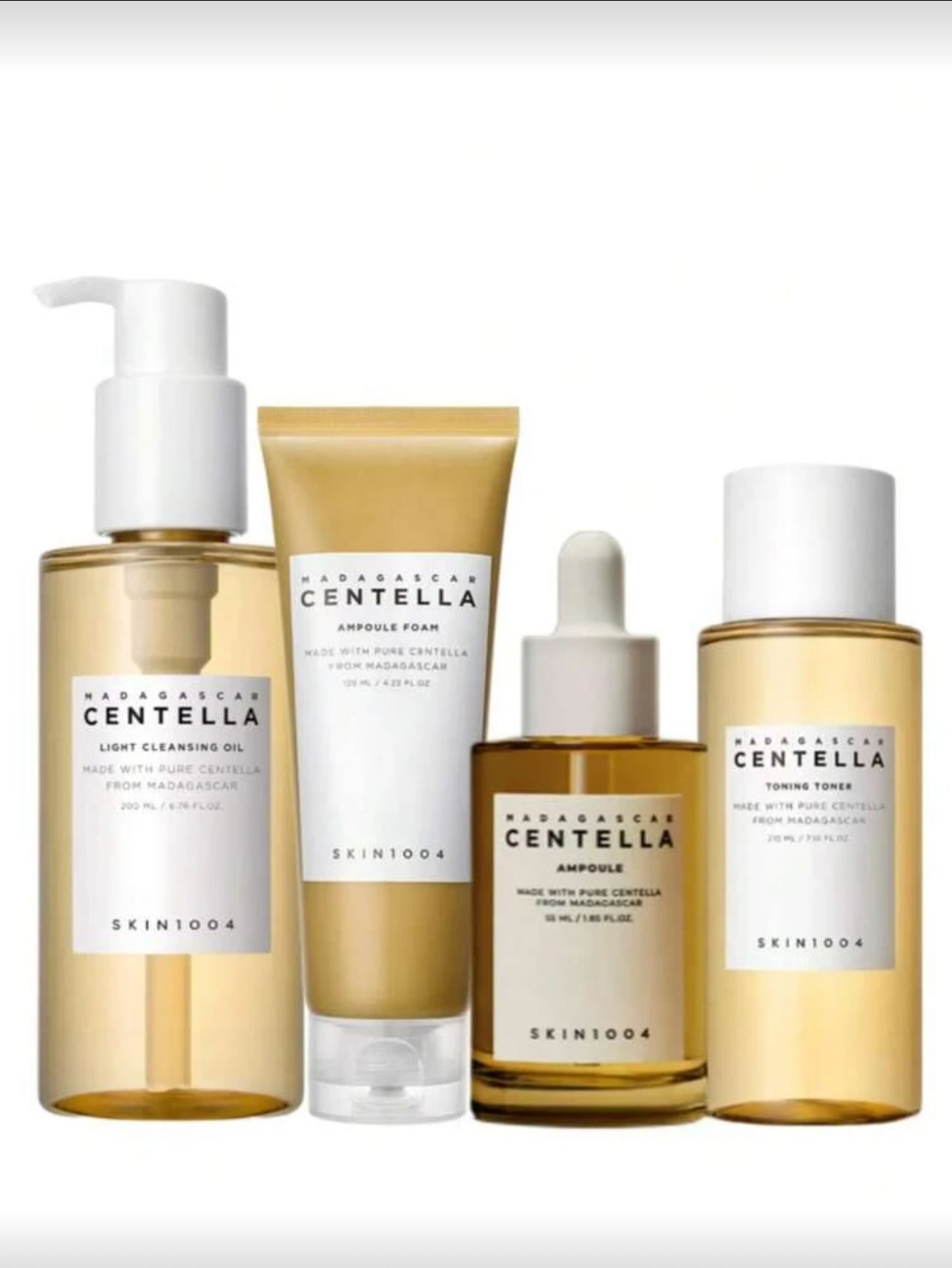 SKIN1004 Madagascar Centella SkinCare Set: Cleansing Oil+Foam+Facial Serum 55ml - Image 1