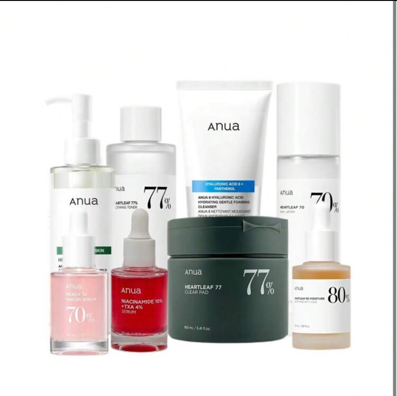 Anua Blackhead care set 200ml cleansing oil+160ml 77 clear pad deep cleansing - Image 1