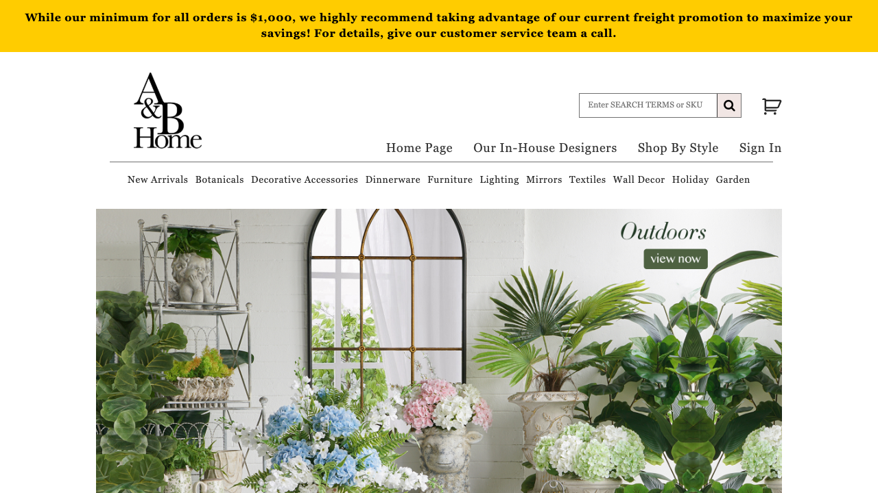 A&B Home Group homepage screenshot