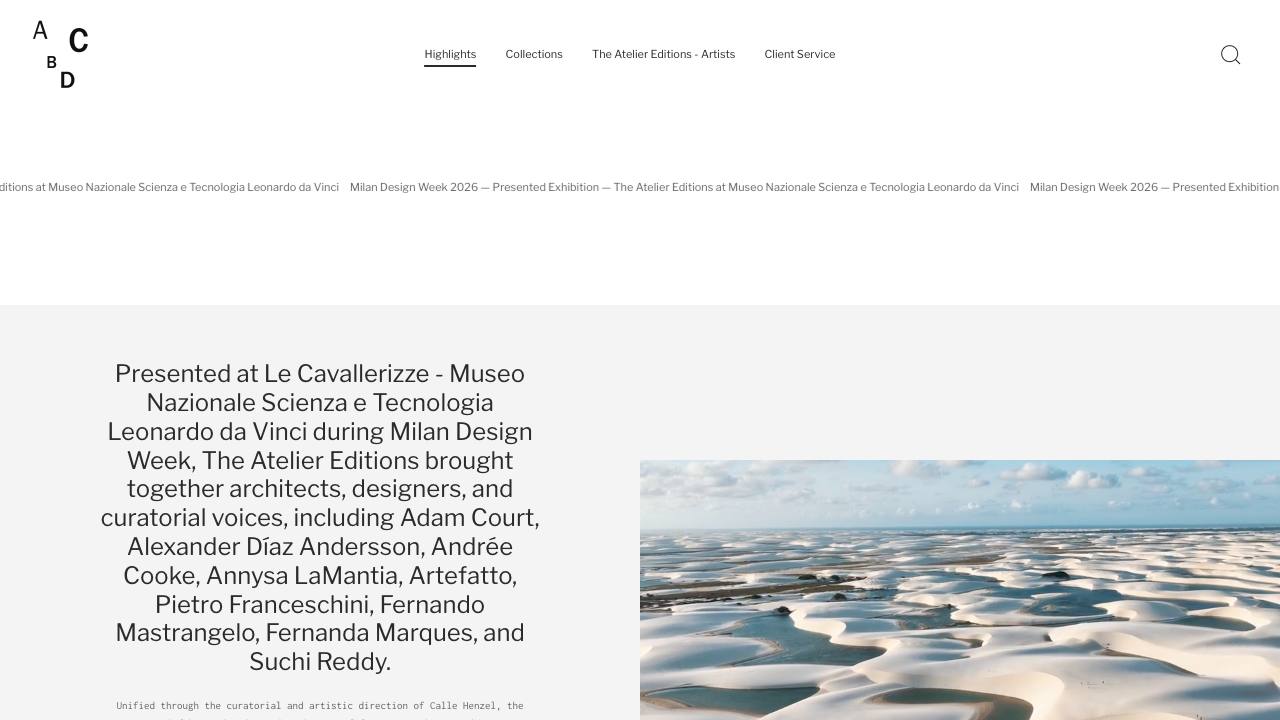 ABCD (Atelier Bowy Copenhagen Design)  homepage screenshot