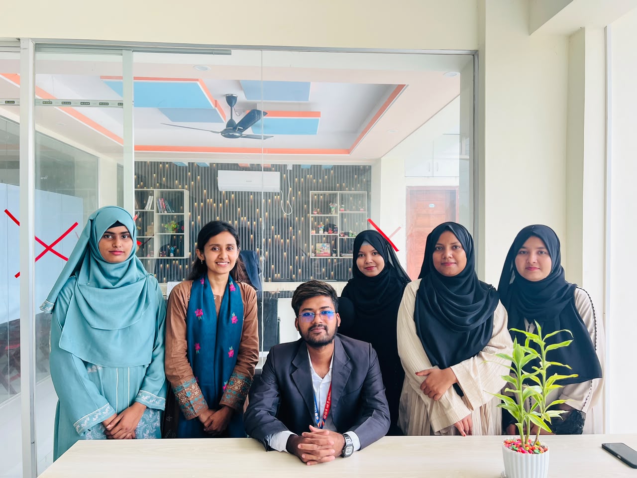 সালমা, ছোঁয়া, আমি, তানিয়া, তাইবা ও সায়মা