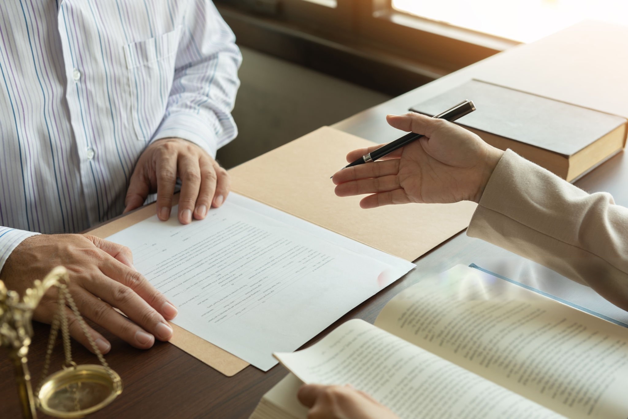Modern office workplace representing employment law