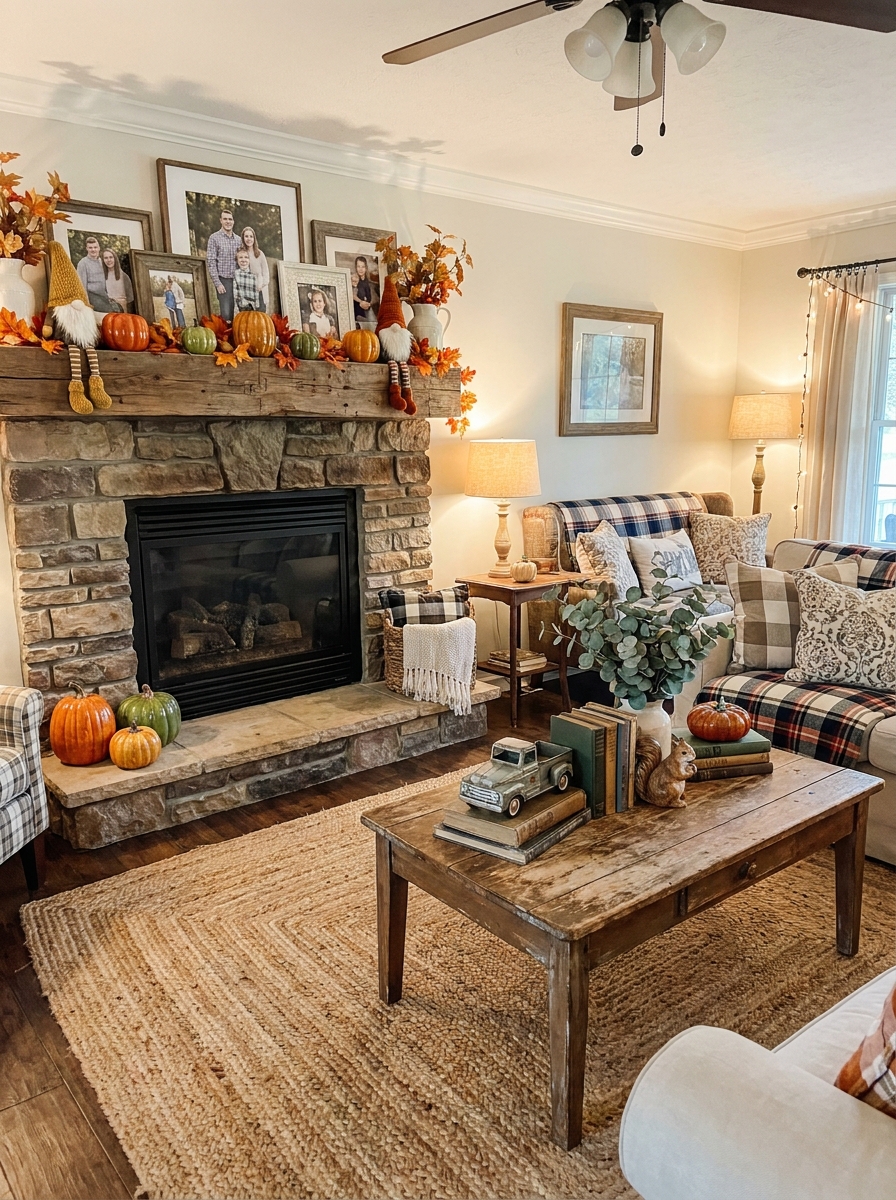 Whimsical Fireplace Decor