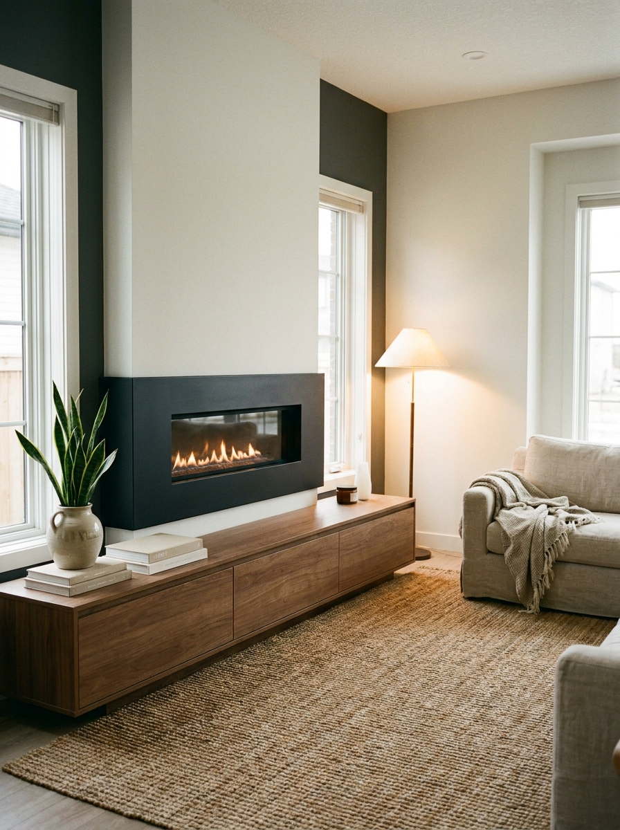 Sleek Wall-Mounted Fireplaces