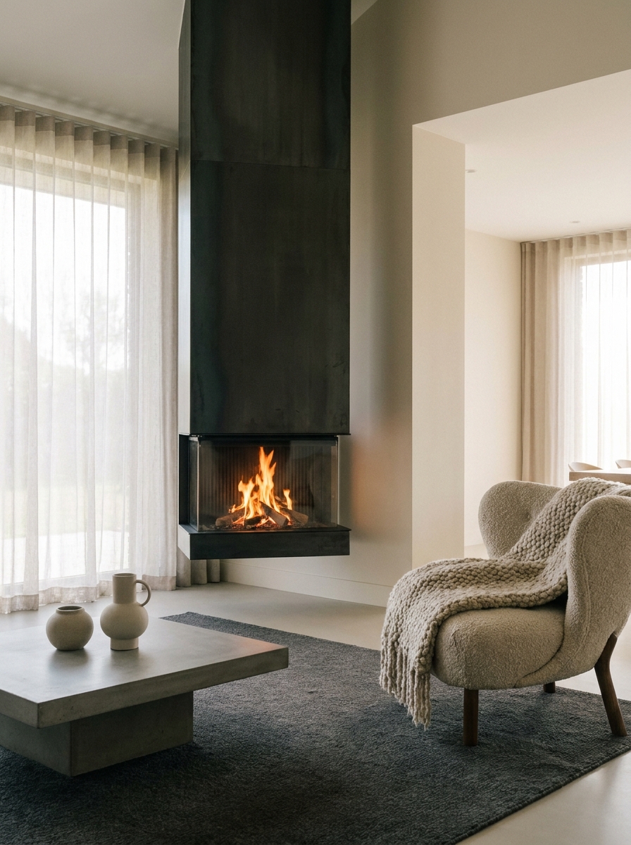 Floating Hearth Fireplaces