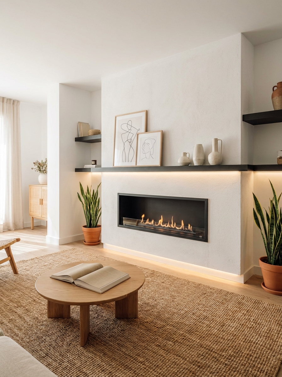 Open Concept Fireplaces for Seamless Design