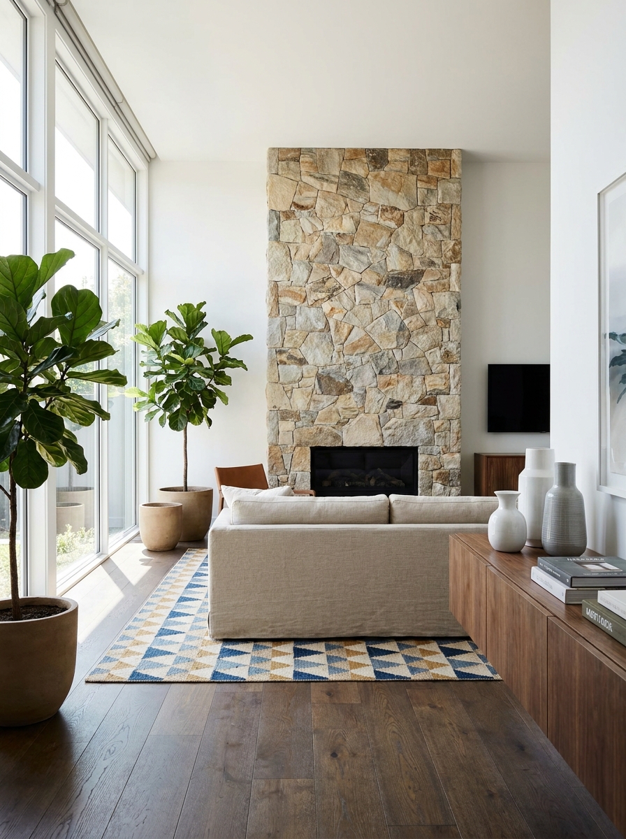 Fireplace Surrounds with Natural Materials