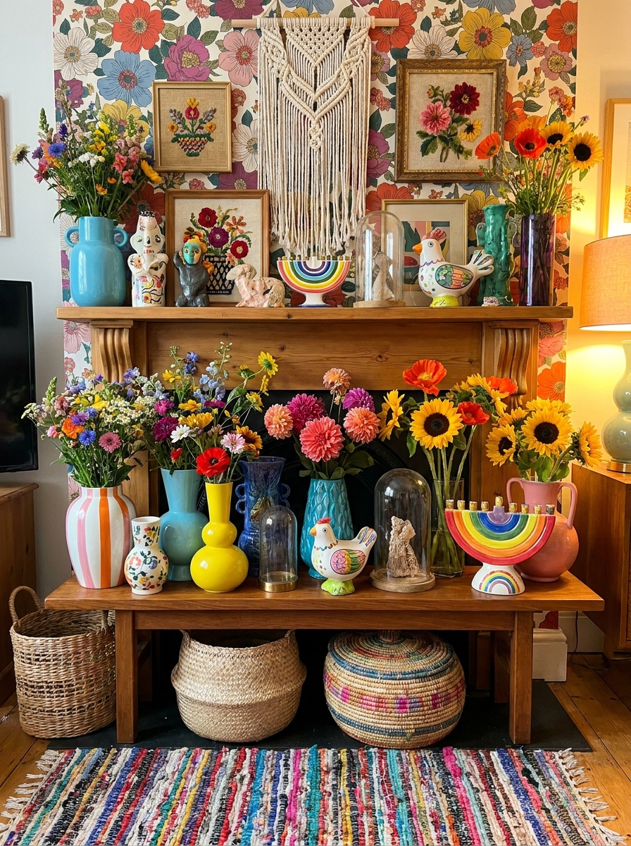 Bold and Eclectic Mix for a Vibrant Statement