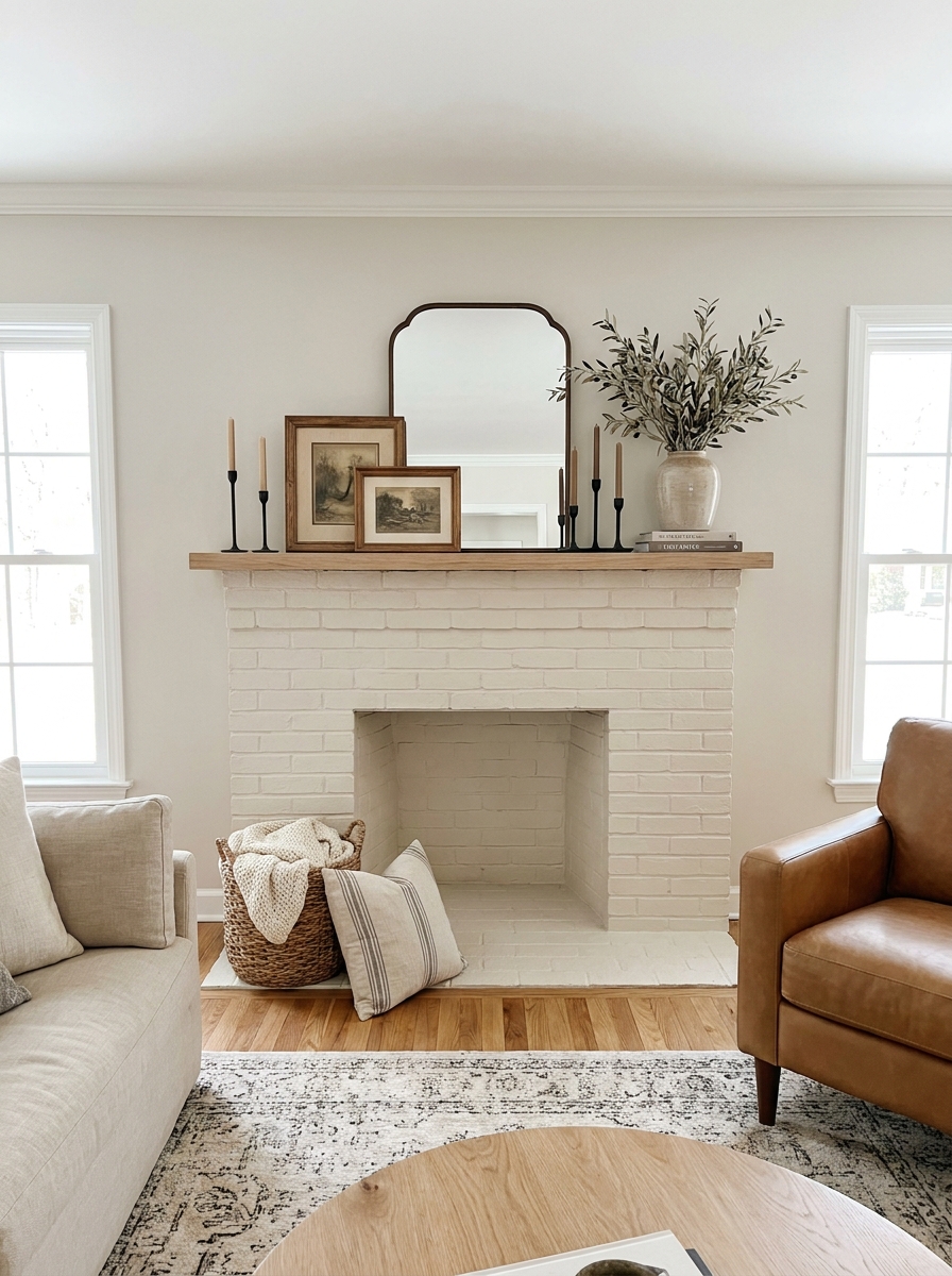Paint the Brick a Soft Warm White