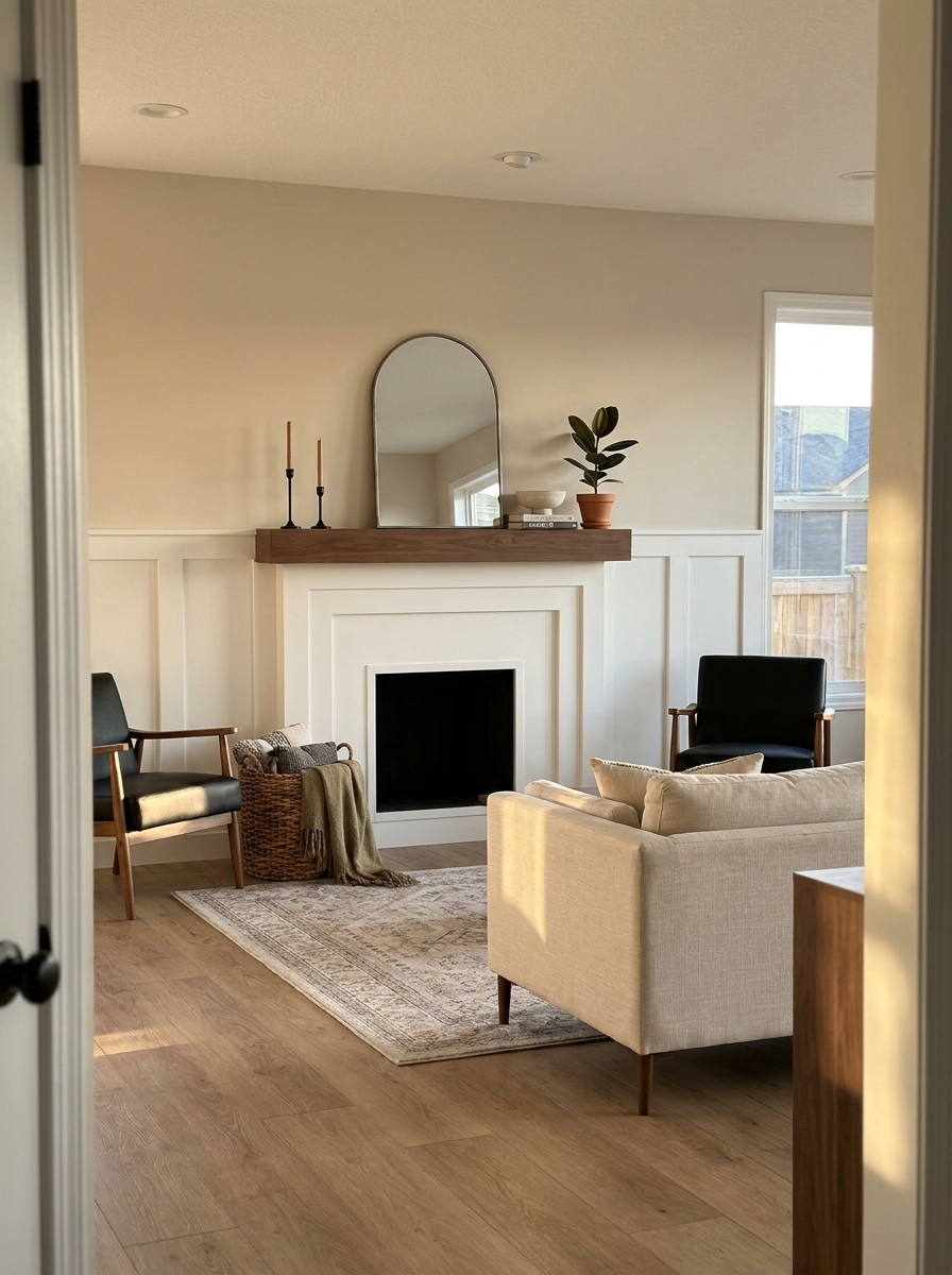 Frame the Fireplace With Simple DIY Trim