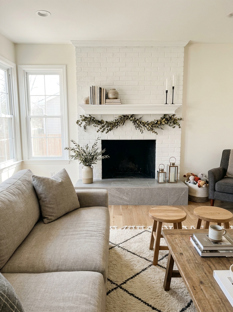 Tile Just the Hearth for a High-Impact Mini Makeover