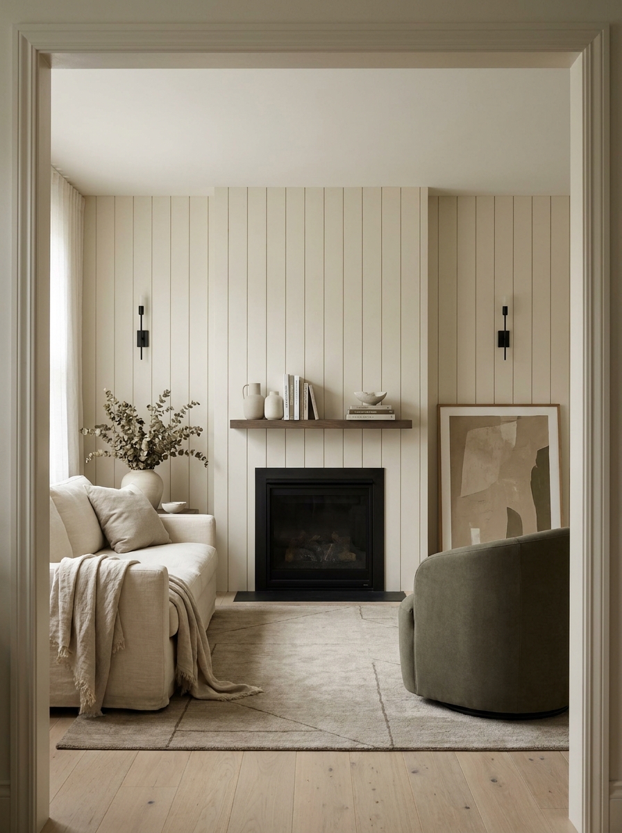 Use Slim Vertical Paneling to Add Quiet Structure