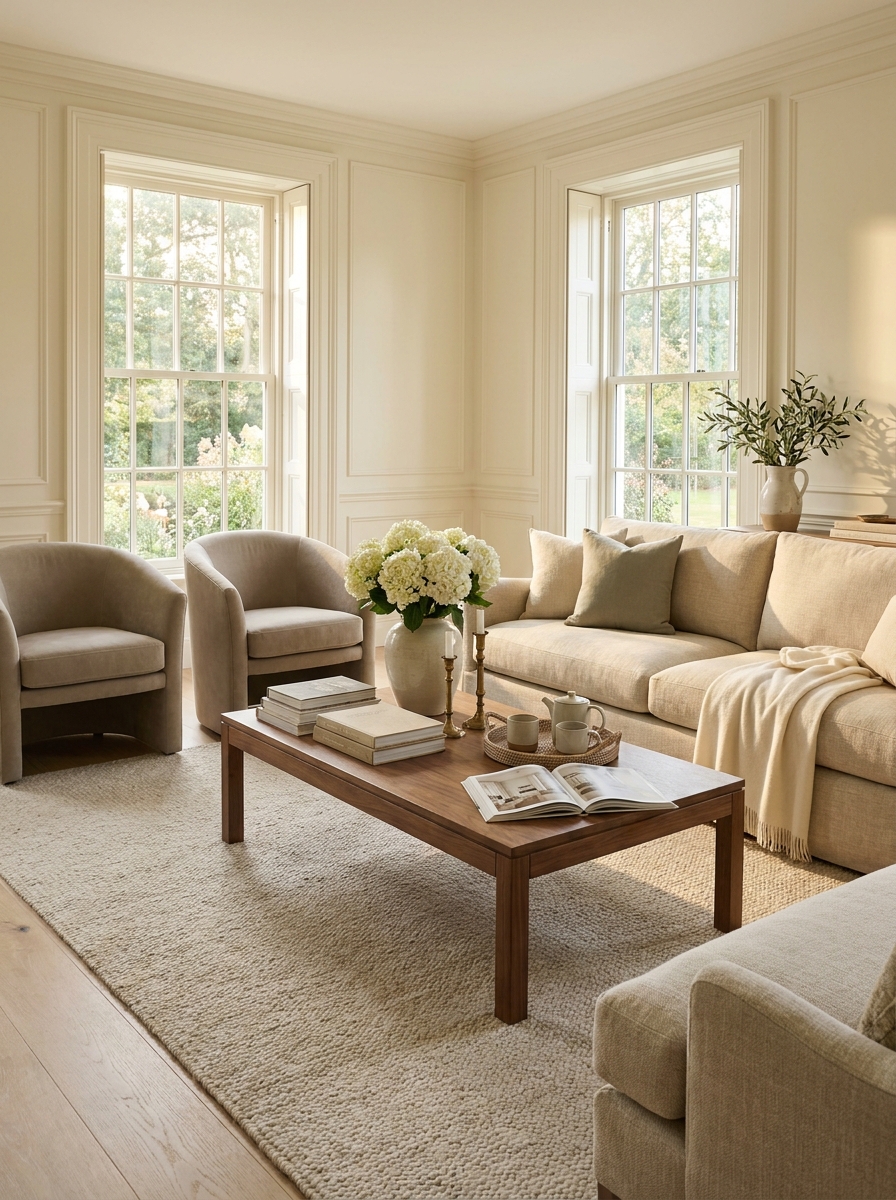### Start With a Creamy, Sun-Washed Color Palette