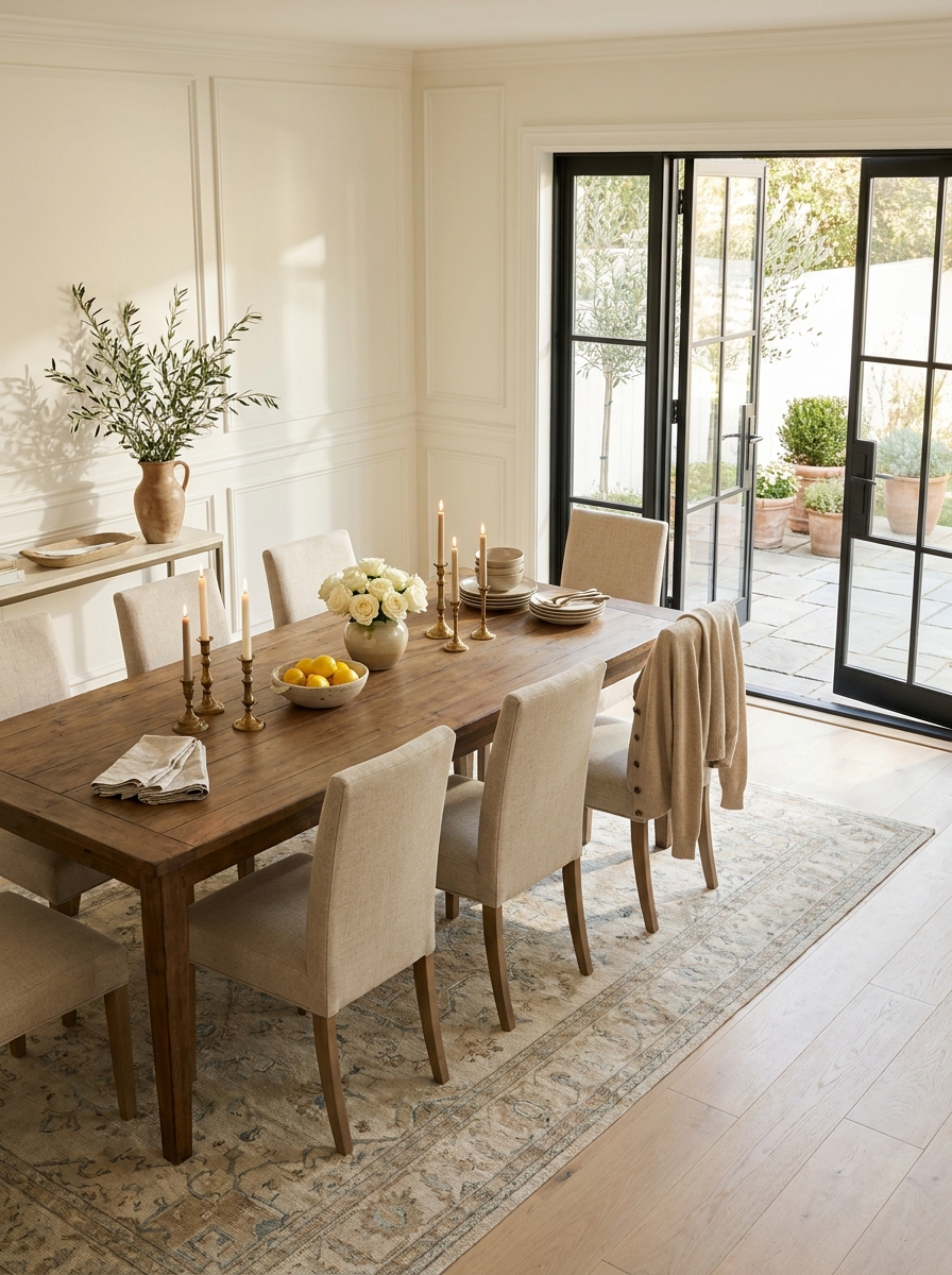### Let the Dining Room Feel Formal Enough for Tuesday Night Pasta