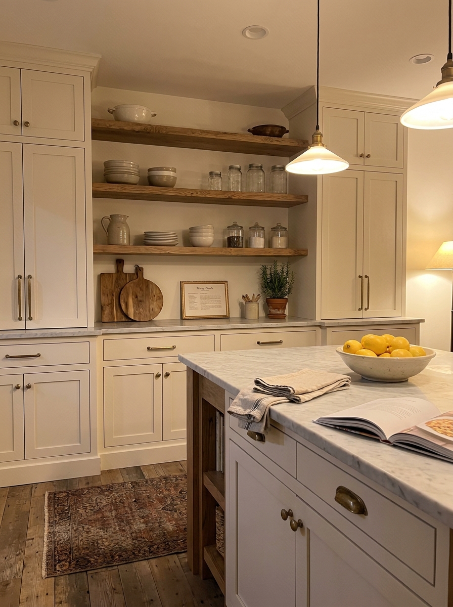 Mix Open Shelving With Closed Storage for That Collected Look