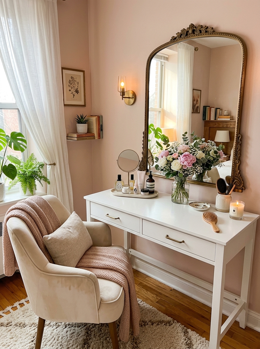 A Chic Vanity Corner