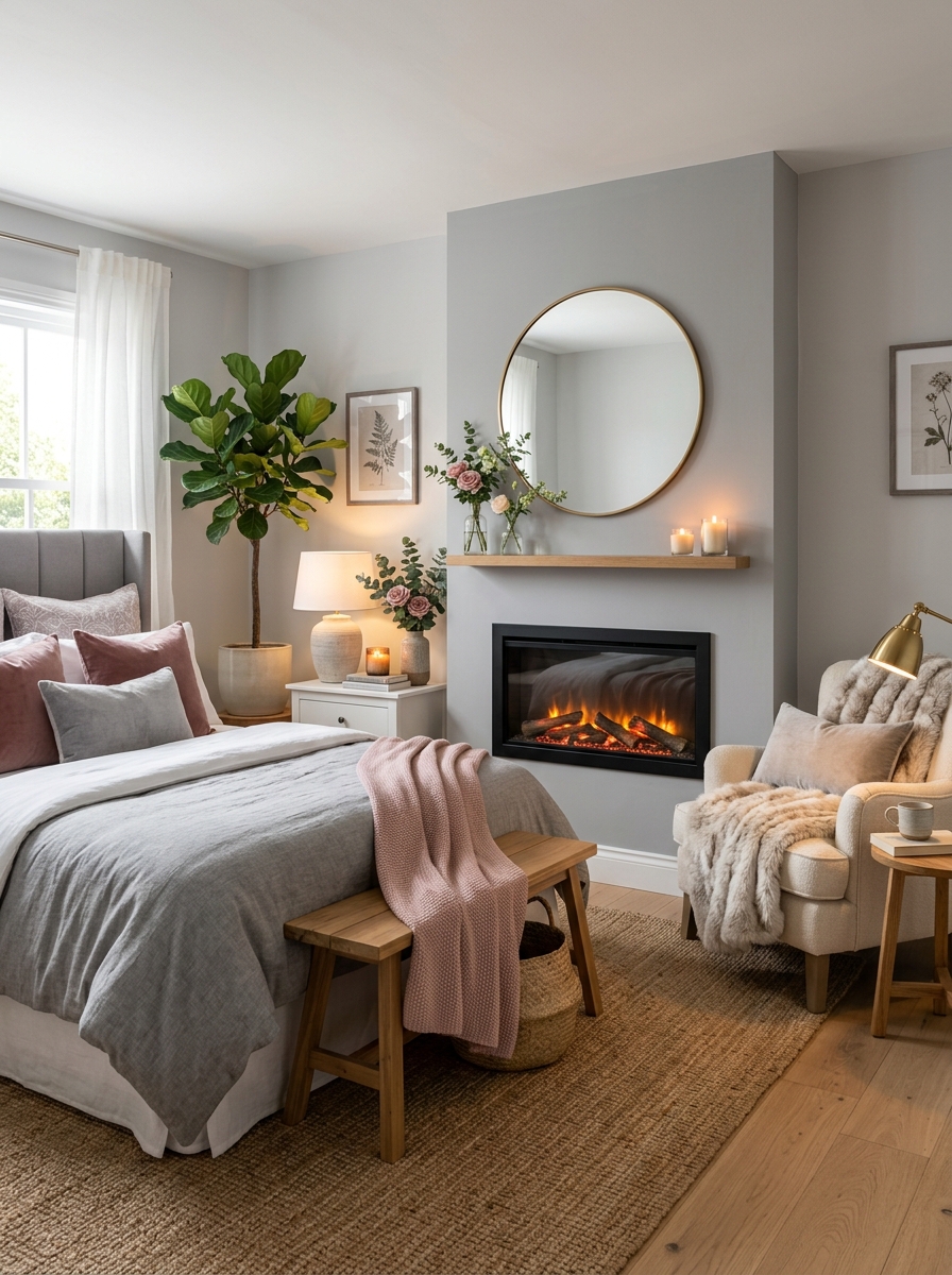 Warming Up with a Fireplace Feature