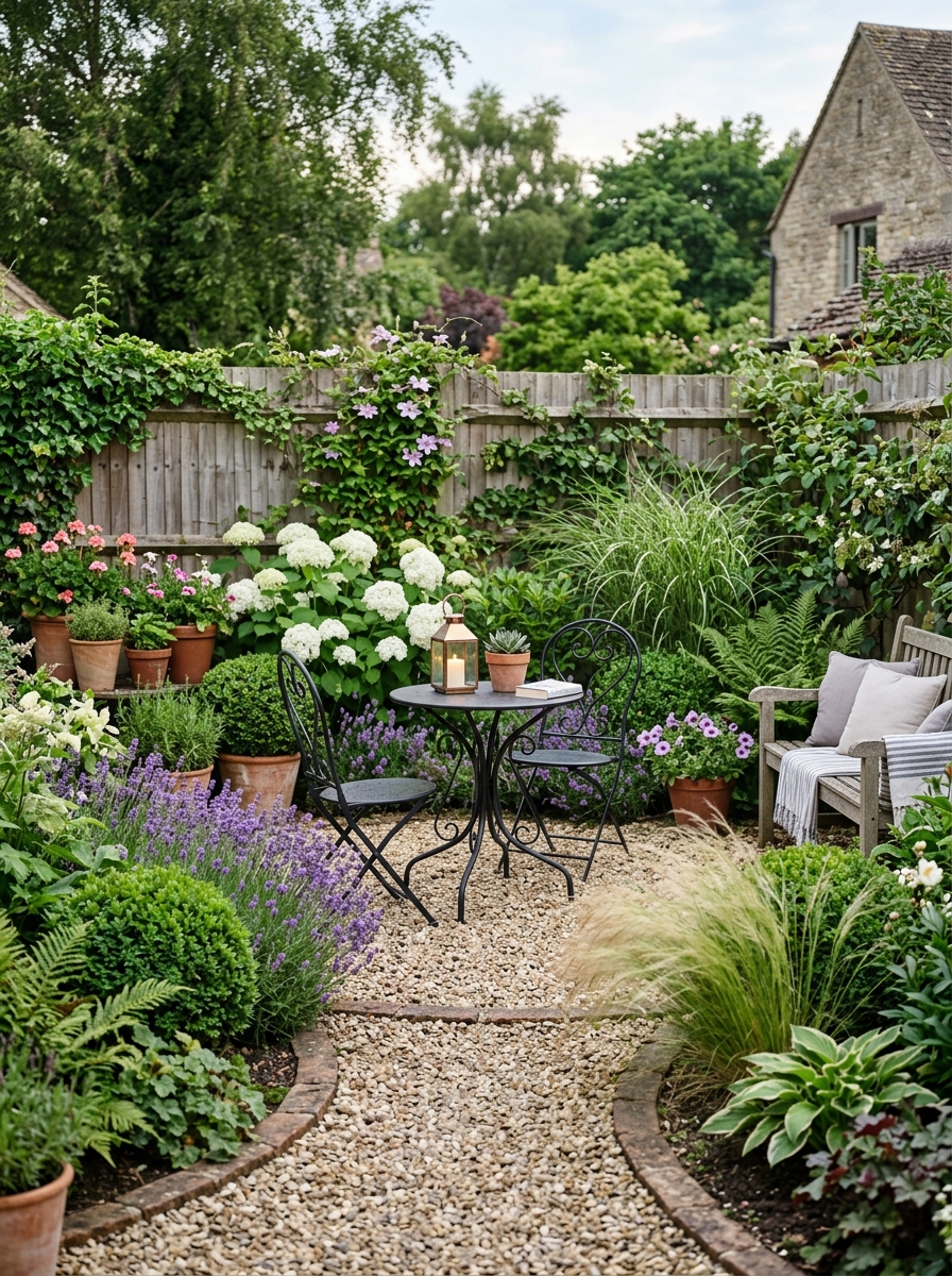 Build a Cozy Patio Garden Around One Inviting Seating Spot