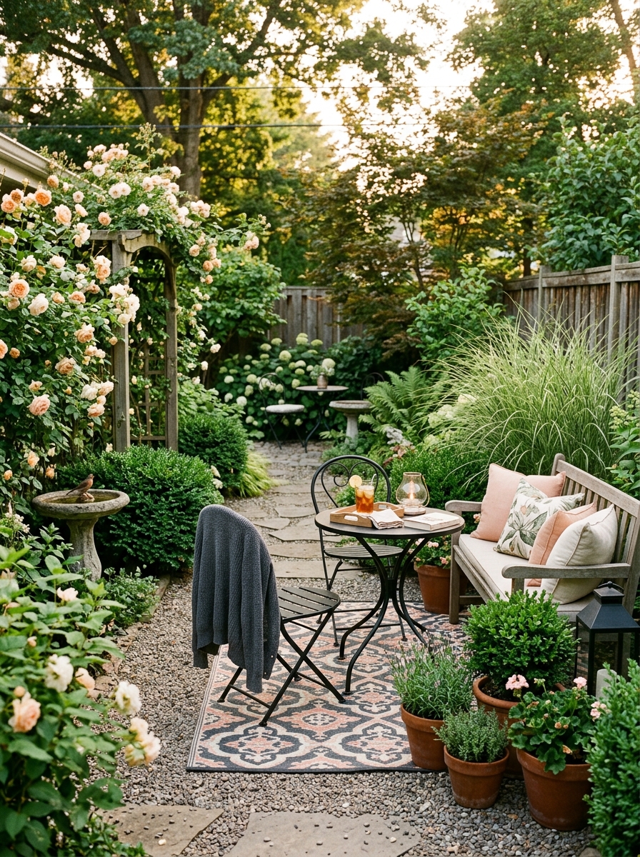 Define Separate Garden Rooms So the Backyard Feels Larger and More Restful