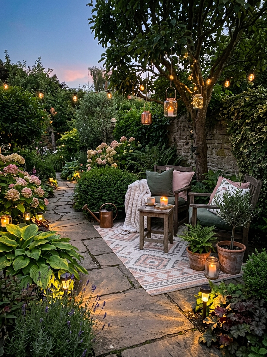Light the Garden Softly So It Still Feels Magical After Sunset