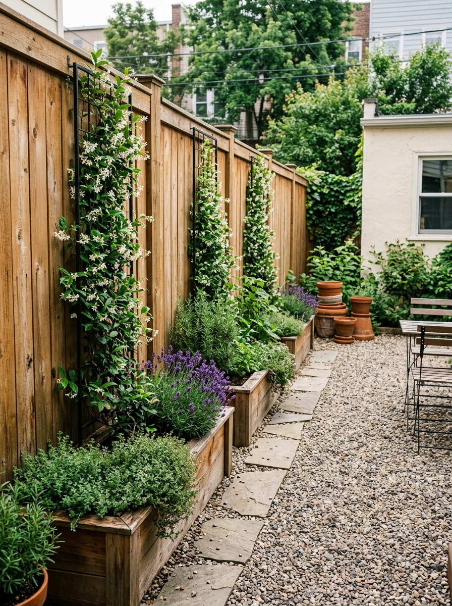 Build Up With a Slim Trellis Wall