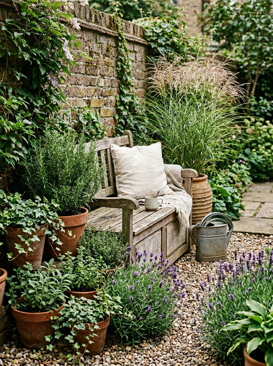 Tuck Seating Into a Plant-Filled Corner