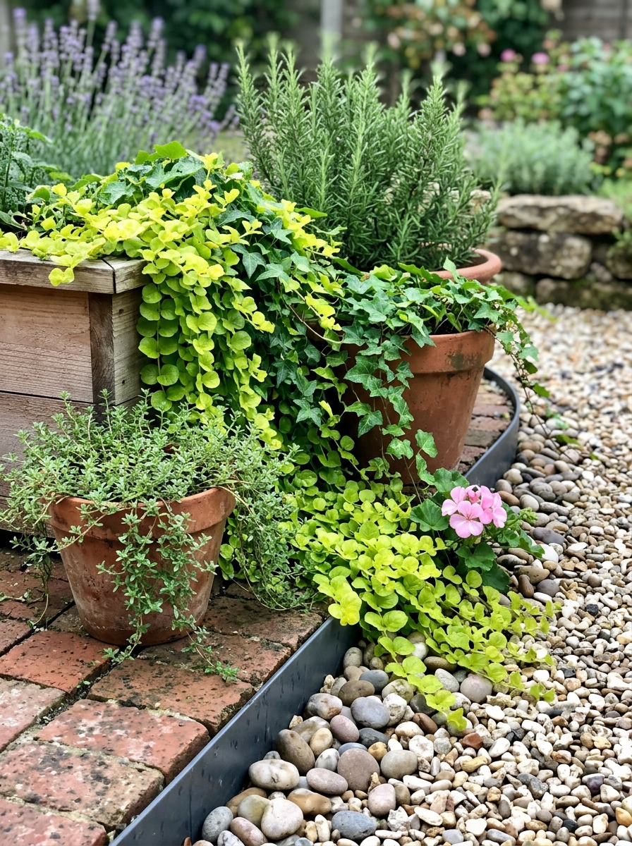 Soften Hard Edges With Trailing Plants