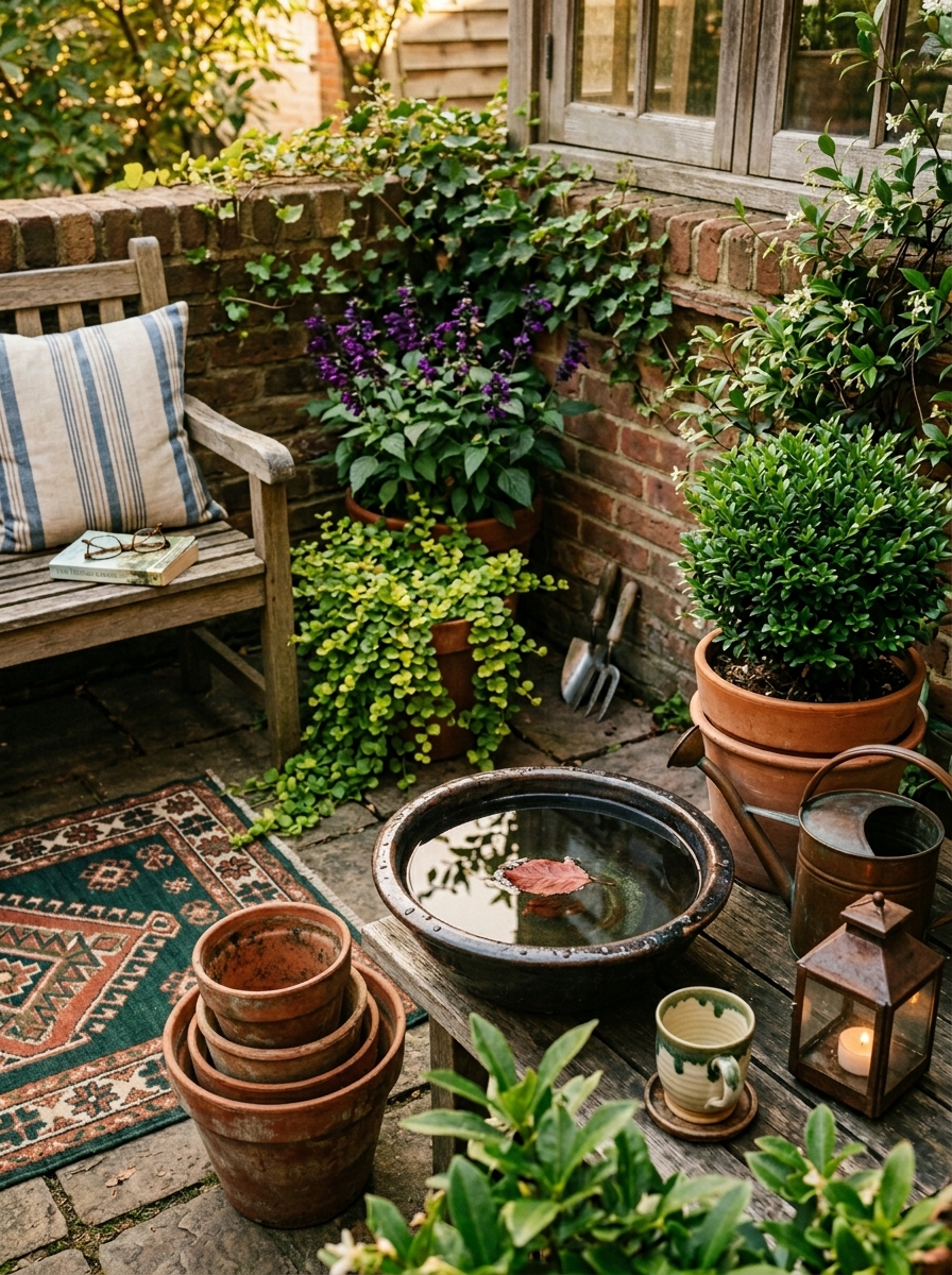 Anchor the Garden With One Small Water Bowl for Reflection and Wildlife