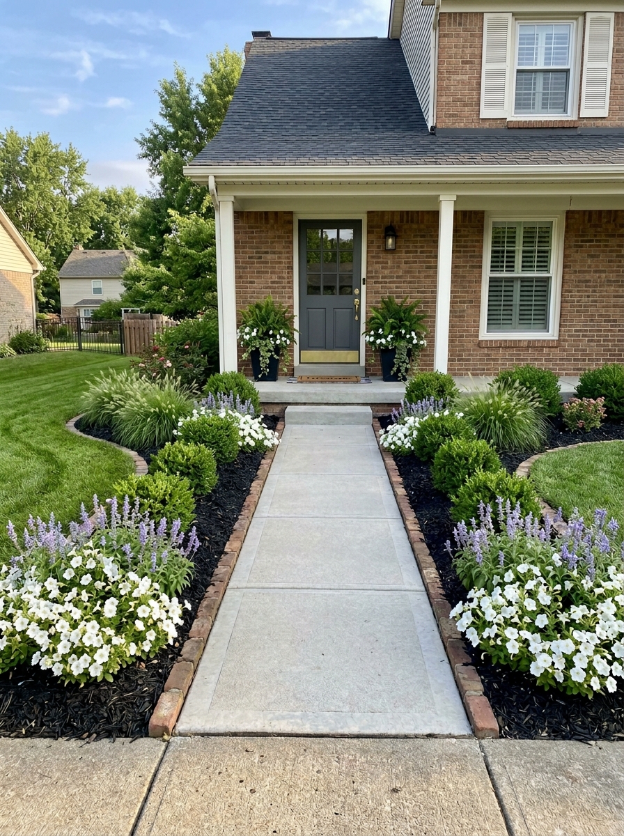 Frame the Walkway With Layered Border Plantings