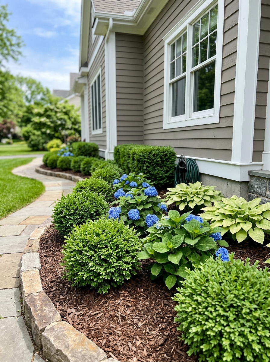 Use Foundation Shrubs to Give the House a Settled Look