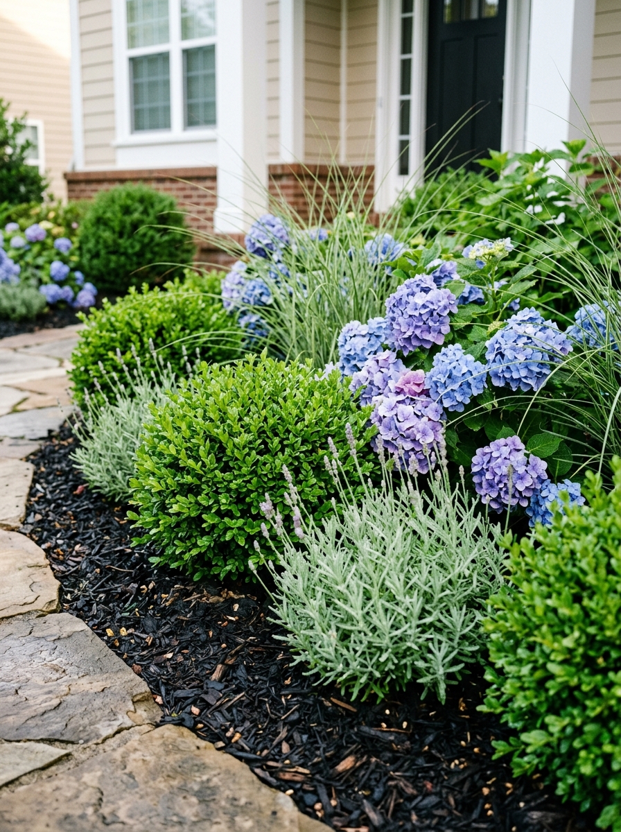 Mix Evergreens and Flowers for Four-Season Interest