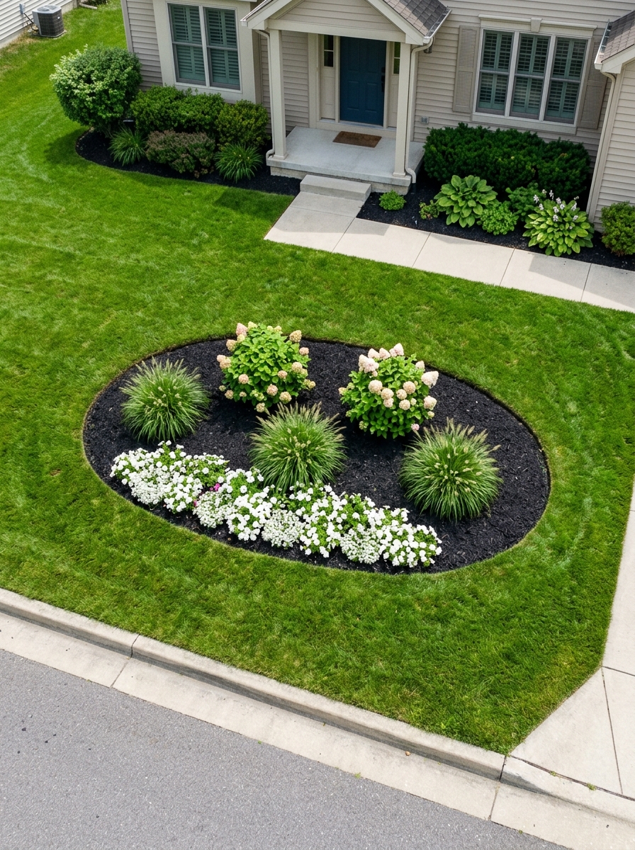 Swap Part of the Lawn for a Mulched Planting Island