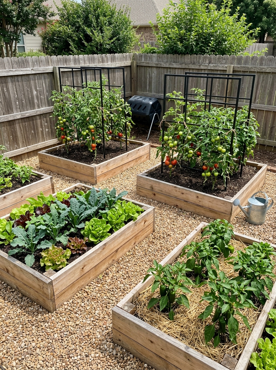 Build a Simple Grid of Narrow Beds You Can Reach From Both Sides