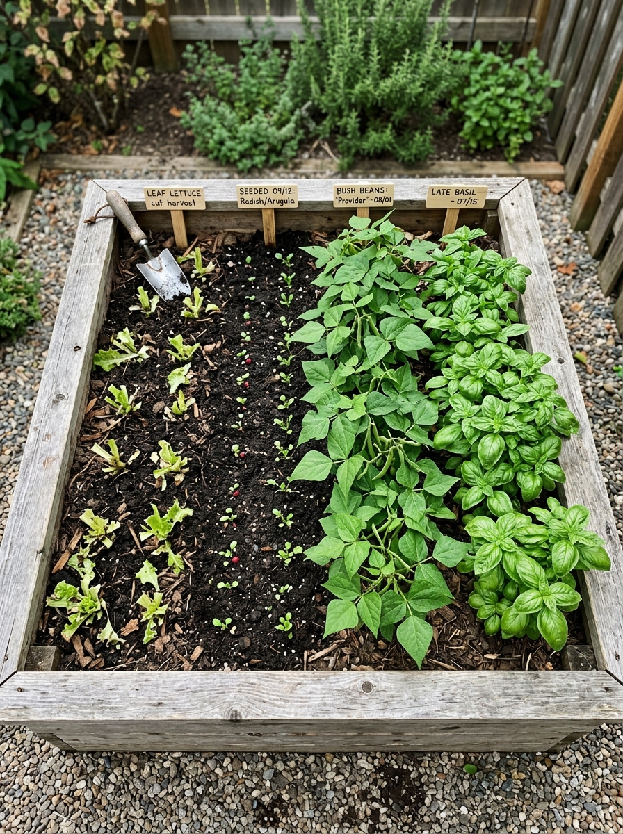 Plan One Bed for Succession Planting So Nothing Sits Empty