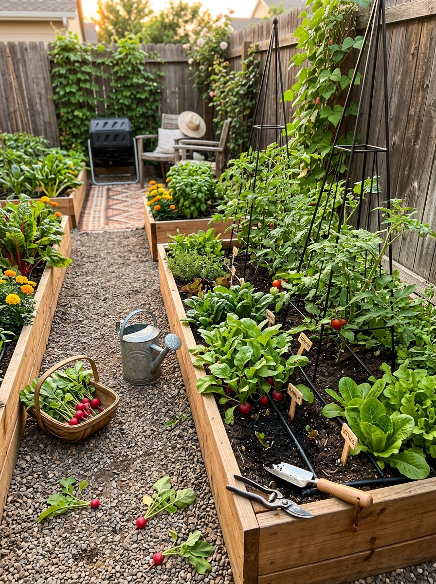 Pair Fast Maturing Vegetables With Slow Crops to Fill Every Inch From Day One