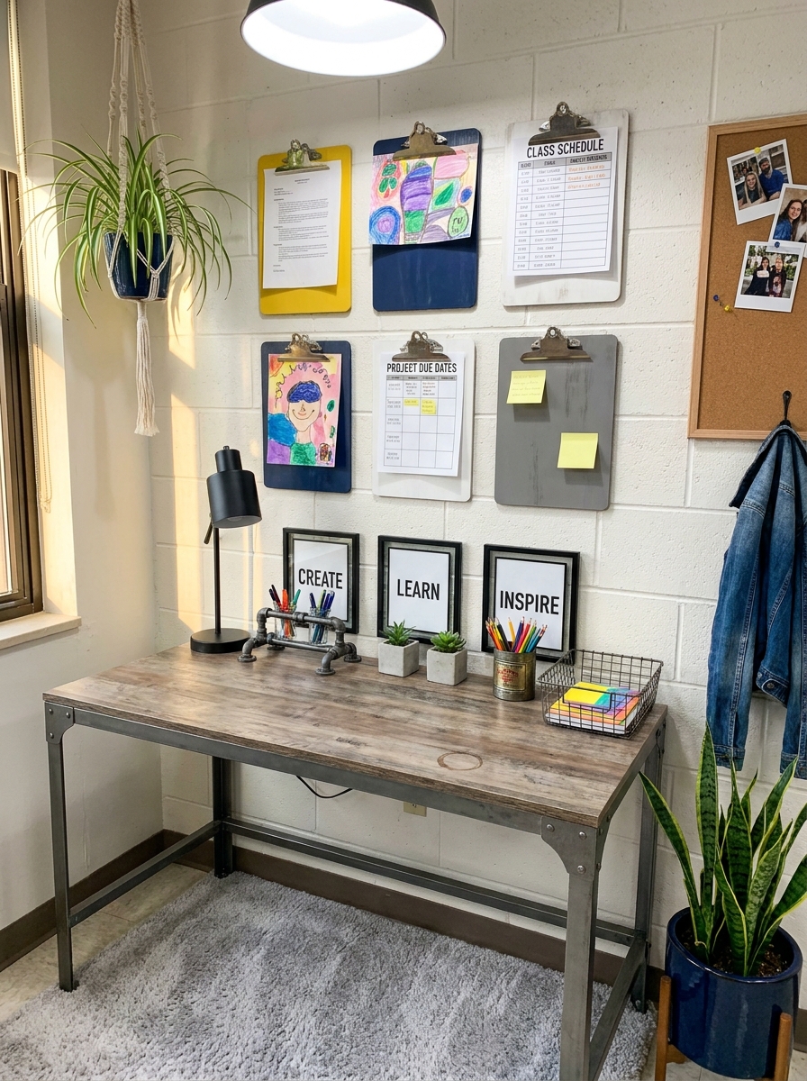 Clipboards as Wall-Mounted Organization
